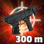 Long range submachine gun hit