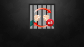 Went to jail 5 times per game