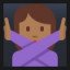 Woman Gesturing No - Medium-Dark Skin Tone