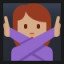 Woman Gesturing No - Medium Skin Tone