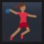 Woman Playing Handball - Medium-Dark Skin Tone