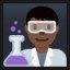 Man Scientist - Dark Skin Tone