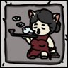 The smoking lady