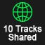 10 Tracks Shared