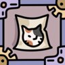 Flyer with a cat