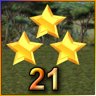 3 Stars on Level 21