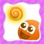 Yellow-orange swirly
