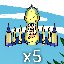 Played 5 times with the YELLOW ship.