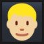 Blond-Haired Man - Medium-Light Skin Tone