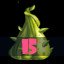 Activate green plant 15 times!