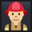 Man Firefighter - Medium-Light Skin Tone