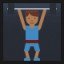 Person Lifting Weights - Medium-Dark Skin Tone